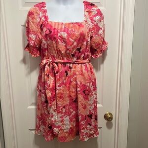 Lane Bryant Pink Floral Dress